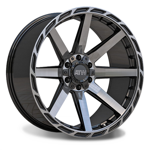 ATW Offroad Everglades Gloss Black Brushed Face With Dark Tint - Part Number WATWEVE221619 ATW Offroad Everglades Gloss Black Brushed Face With Dark Tint Photo