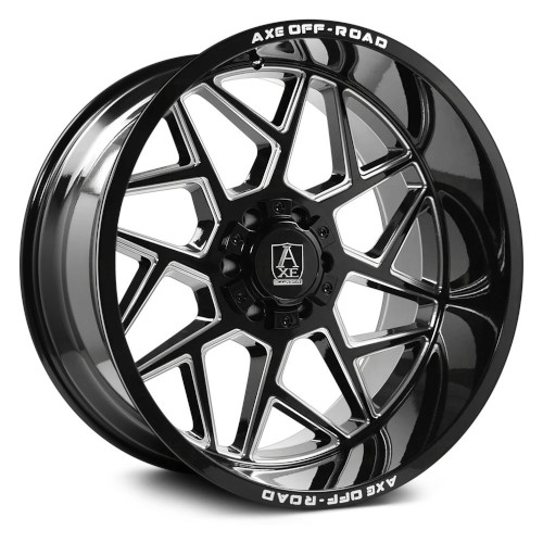 Axe Off-Road 1.0 Gloss Black W/ Milled Accents - Part Number 22128170-44AX1BM Axe Off-Road 1.0 Gloss Black W/ Milled Accents Photo