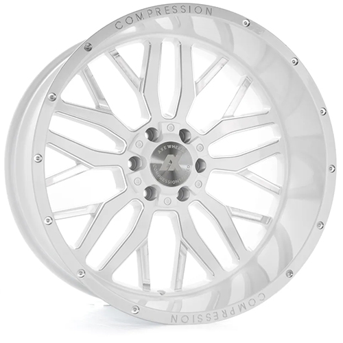 Axe Off-Road 1.3 Gloss White W/ Milled Accents - Part Number 22128165-44AX1WM Axe Off-Road 1.3 Gloss White W/ Milled Accents Photo