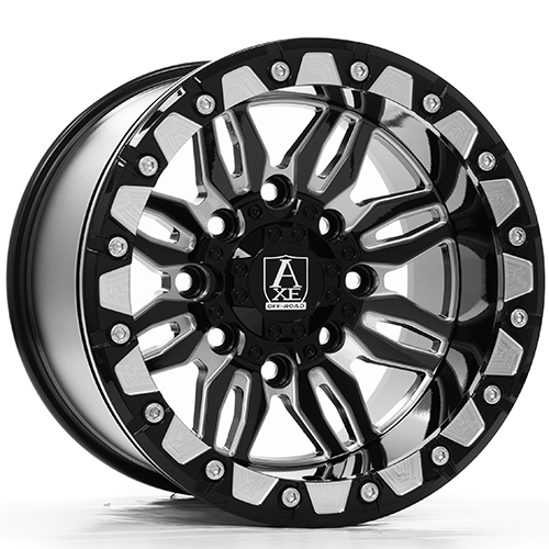 Axe UTV Cerus UTV Gloss Black Milled - Part Number 15108137156-0CERBM* Axe UTV Cerus UTV Gloss Black Milled Photo