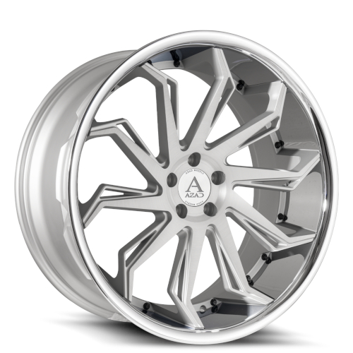 Azad AZ1101 Brushed Silver With Stainless Lip - Part Number AZ1101229BLANK+35BR/SSL Azad AZ1101 Brushed Silver With Stainless Lip Photo