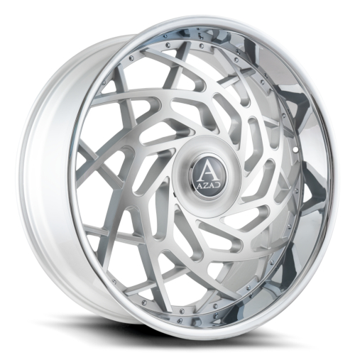 Azad AZ Reign Silver With Machined Face And Stainless Lip - Part Number AZREIGN2610BLANK+25SMF/SSL Azad AZ Reign Silver With Machined Face And Stainless Lip Photo