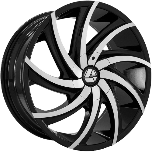 Azara AZA-503 Gloss Black Machined - Part Number AZA-50322955115127+15BM Azara AZA-503 Gloss Black Machined Photo