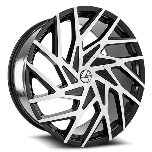Azara AZA-518 Gloss Black Machined - Part Number AZA-5182295BLANK+25GBM-DT6132 Azara AZA-518 Gloss Black Machined Photo