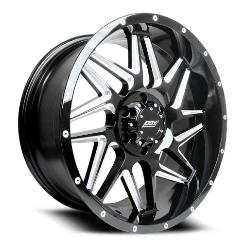 BBY Offroad 04 Rocket Gloss Black W/ Milled Windows - Part Number BO429065512BWR BBY Offroad 04 Rocket Gloss Black W/ Milled Windows Photo