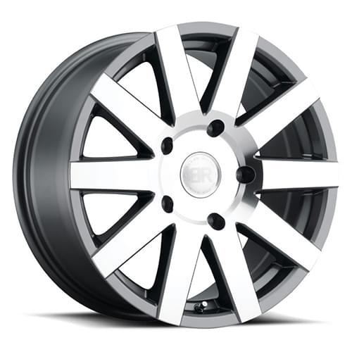 Black Rhino Journey Gunmetal W/ Mirror Cut Face - Part Number 1675JRN456140G12 Black Rhino Journey Gunmetal W/ Mirror Cut Face Photo