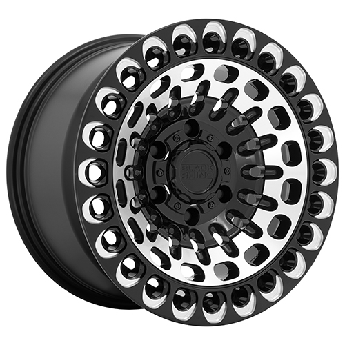 Black Rhino Labyrinth Gloss Black W/ Machined Face & Milling - Part Number 1795LBY126120B67 Black Rhino Labyrinth Gloss Black W/ Machined Face & Milling Photo