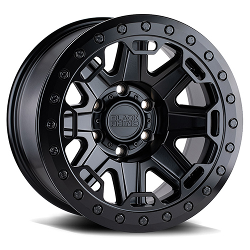 Black Rhino Rift Matte Black W/ Black Bolt - Part Number 1785RFT-85127M71 Black Rhino Rift Matte Black W/ Black Bolt Photo