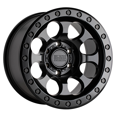 Black Rhino Riot Matte Black W/ Black Bolts - Part Number 1790RIT-86140M12 Black Rhino Riot Matte Black W/ Black Bolts Photo