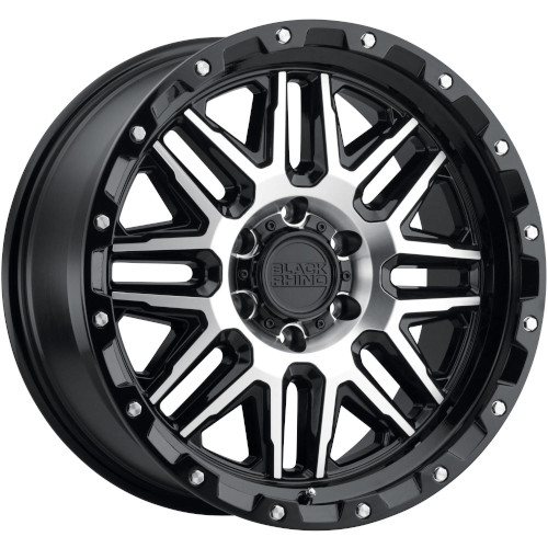 Black Rhino Alamo Gloss Black W/ Machined Face - Part Number 1890ALA-88165B22 Black Rhino Alamo Gloss Black W/ Machined Face Photo