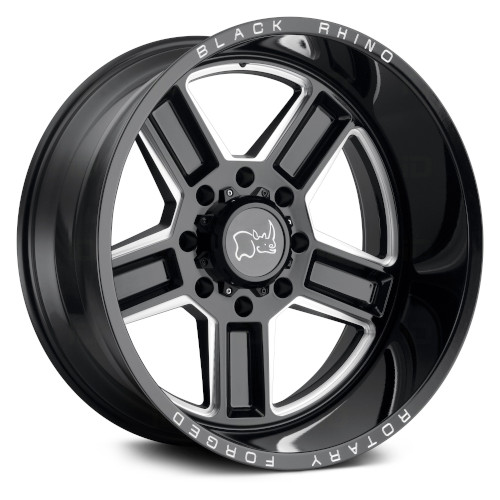 Black Rhino Canon Gloss Black Milled Spoke Photo