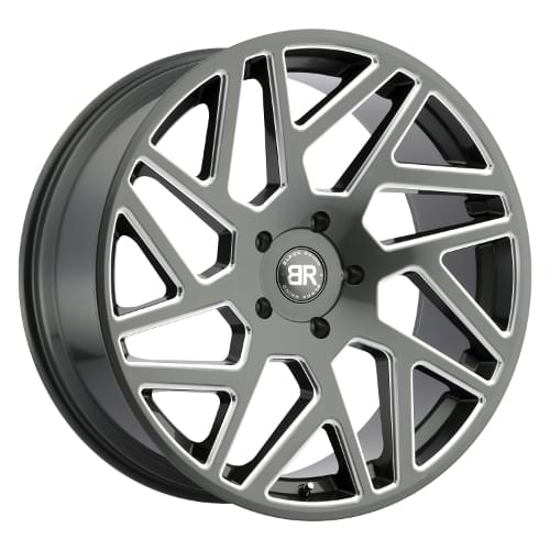 Black Rhino Cyclone Gunmetal W/ Milled Spokes - Part Number 2410CYC256140G12 Black Rhino Cyclone Gunmetal W/ Milled Spokes Photo