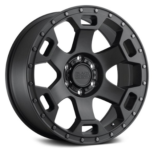 Black Rhino Gauntlet Gloss Black W/ Gunmetal Bolt - Part Number 1785GLT006120M67 Black Rhino Gauntlet Gloss Black W/ Gunmetal Bolt Photo