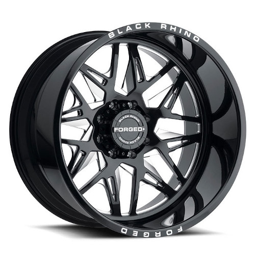 Black Rhino Twister Gloss Black W/ Milled Spokes Right - Part Number 2214TWS-66140B12R Black Rhino Twister Gloss Black W/ Milled Spokes Right Photo