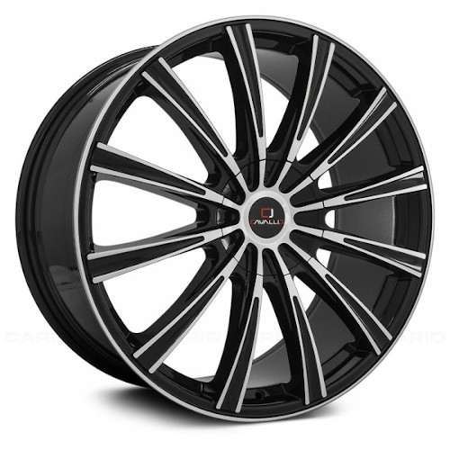 Cavallo CLV-23 Gloss Black W/ Machined Face - Part Number CLV-23249061351397+30BM Cavallo CLV-23 Gloss Black W/ Machined Face Photo