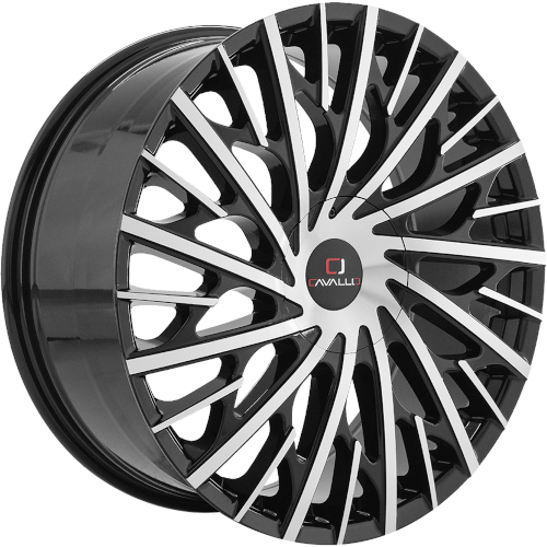 Cavallo CLV-30 Gloss Black W/ Machined Face - Part Number CLV-3022955115120+15BM Cavallo CLV-30 Gloss Black W/ Machined Face Photo
