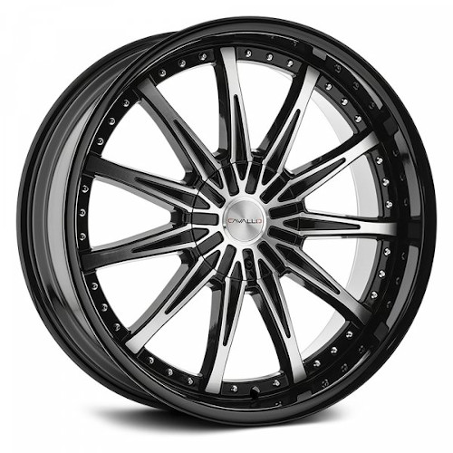 Cavallo CLV-35 Gloss Black W/ Machined Face - Part Number CLV-35208551101143+35BM Cavallo CLV-35 Gloss Black W/ Machined Face Photo