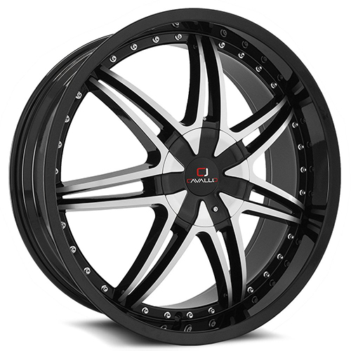 Cavallo CLV-11 Gloss Black Machined - Part Number CLV-11A229551155127+15BM Cavallo CLV-11 Gloss Black Machined Photo