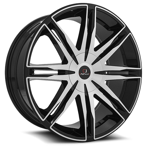 Cavallo CLV-18 Gloss Black Machined - Part Number CLV-18228551143120+38BM Cavallo CLV-18 Gloss Black Machined Photo