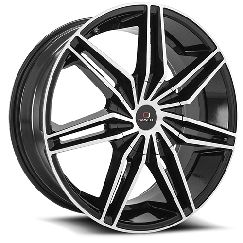 Cavallo CLV-19 Gloss Black Machined - Part Number CLV-19229561271397+25BM Cavallo CLV-19 Gloss Black Machined Photo