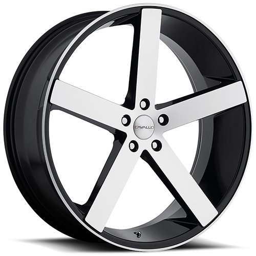 Cavallo CLV-5 Gloss Black W/ Machined Face - Part Number CLV-52495120+15BM Cavallo CLV-5 Gloss Black W/ Machined Face Photo