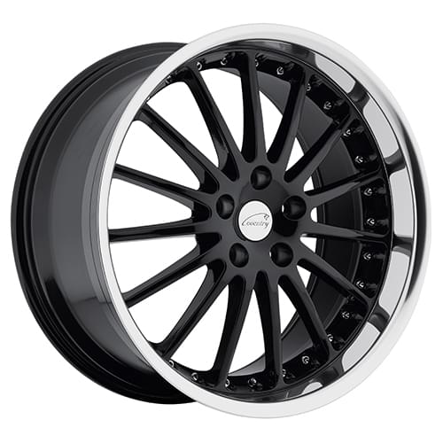 Coventry Whitley Gloss Black W/ Chrome Lip - Part Number 2085COW205121B73 Coventry Whitley Gloss Black W/ Chrome Lip Photo