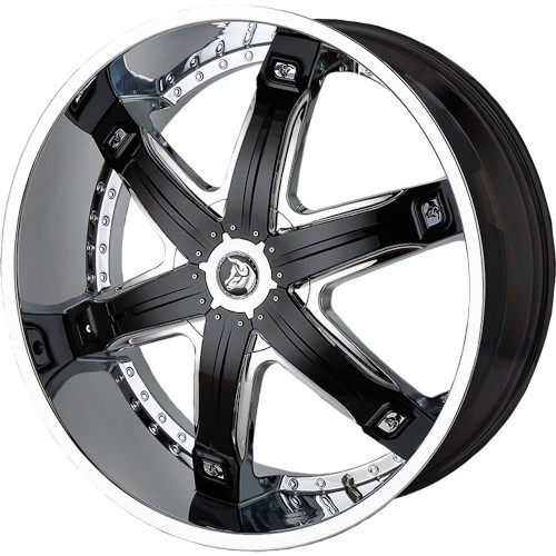 Diablo Fury Chrome W Black Inserts - Part Number FUR-241BLNK1278 Diablo Fury Chrome W Black Inserts Photo