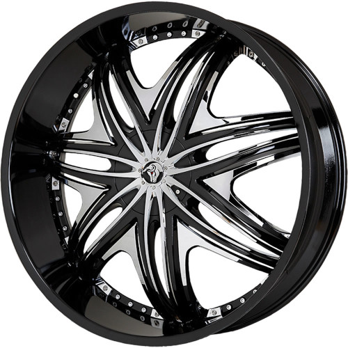 Diablo Morpheus Black W Chrome Inserts - Part Number MOR-261BLNK3078LB Diablo Morpheus Black W Chrome Inserts Photo