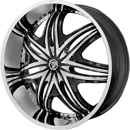 Diablo Morpheus Chrome W Black Inserts - Part Number MOR-241BLNK1278 Diablo Morpheus Chrome W Black Inserts Photo
