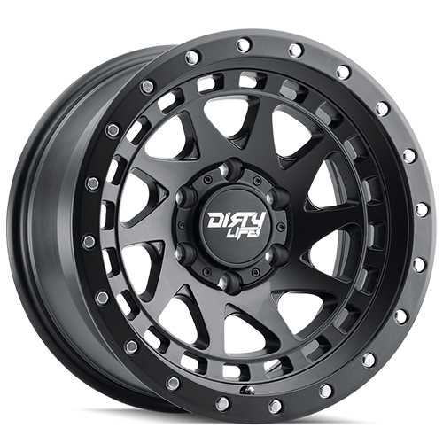 Dirty Life Enigma Pro 9311 Matte Black W/ Simulated Ring - Part Number 9311-7981MB12 Dirty Life Enigma Pro 9311 Matte Black W/ Simulated Ring Photo