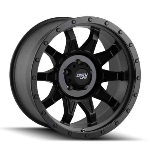 Dirty Life Roadkill 9301 Matte Black W/ Beadlock - Part Number 9301-2985MB18 Dirty Life Roadkill 9301 Matte Black W/ Beadlock Photo
