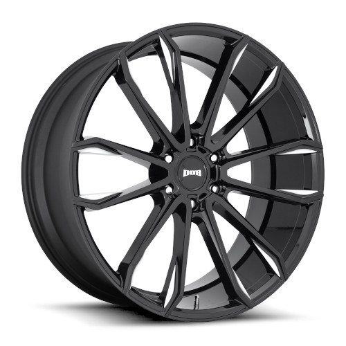 Dub Clout S252 Gloss Black W/ Milled Accents - Part Number S252240089+30 Dub Clout S252 Gloss Black W/ Milled Accents Photo