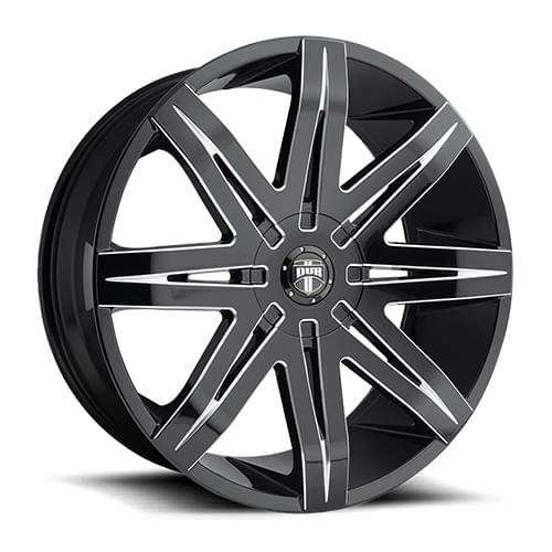 Dub Stacks S227 Gloss Black W/ Milled Spokes Photo