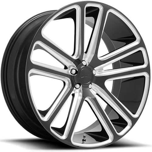 Dub Flex S255 Gloss Black W/ Milled Spokes - Part Number S255260077+30 Dub Flex S255 Gloss Black W/ Milled Spokes Photo