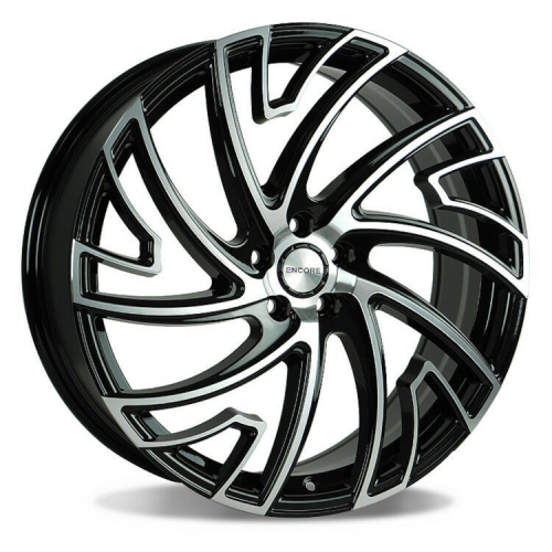 Encore Alloys Enc103 Gloss Black W/ Machined Face
