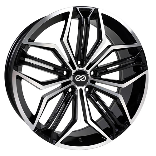 Enkei CUV 495 Gloss Black W/ Machined Face - Part Number 495-285-5130BKM Enkei CUV 495 Gloss Black W/ Machined Face Photo