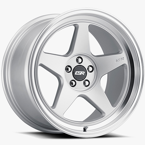 ESR CR5 Hyper Silver W/ Machined Lip - Part Number 80551422 CR5HS-ML 5X115 ESR CR5 Hyper Silver W/ Machined Lip Photo