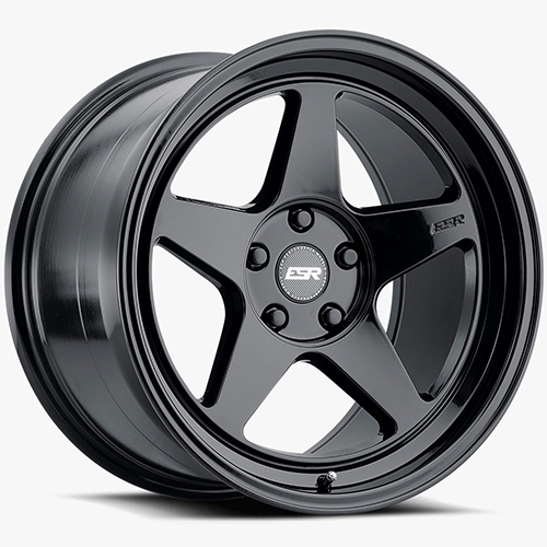 ESR CR5 Matte Black W/ Gloss Black Lip - Part Number 80551415 CR5GBLK 5X110 ESR CR5 Matte Black W/ Gloss Black Lip Photo