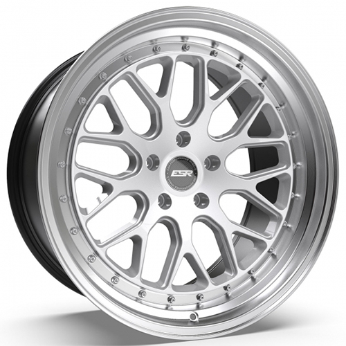 ESR CS1 Hyper Silver Machined Lip - Part Number 80551422 CS01HS-ML 5X108 ESR CS1 Hyper Silver Machined Lip Photo