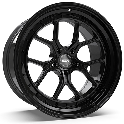 ESR CS2 Gloss Black - Part Number 80551422 CS2GBLK 5X112 ESR CS2 Gloss Black Photo