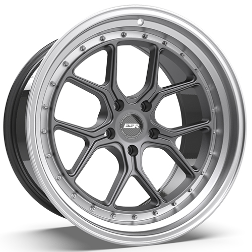 ESR CS2 Graphite W/ Machined Lip - Part Number 99551435 CS2MGR-ML 5X112 ESR CS2 Graphite W/ Machined Lip Photo