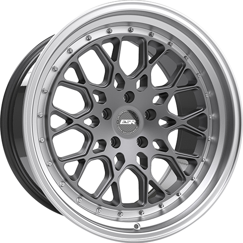 ESR CS3 Matte Graphite W/ Machined Lip - Part Number 89551422 CS3MGR-ML 5X108 ESR CS3 Matte Graphite W/ Machined Lip Photo