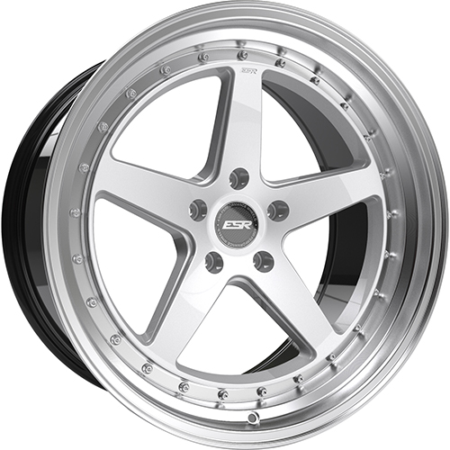 ESR CS5 Hyper Silver W/ Machined Lip - Part Number 80551422 CS5HS-ML 5X115 ESR CS5 Hyper Silver W/ Machined Lip Photo