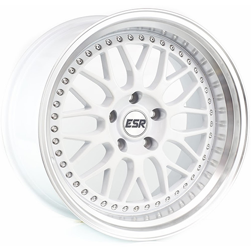 ESR SR01 White W/ Machined Lip - Part Number 89550022 SR01WHT-ML ESR SR01 White W/ Machined Lip Photo