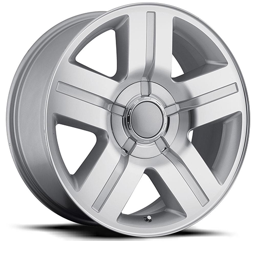 Factory Reproductions FR 37 Chevrolet Texas Silverado Gloss Silver W/ Machined Face - Part Number 37290005009 Factory Reproductions FR 37 Chevrolet Texas Silverado Gloss Silver W/ Machined Face Photo