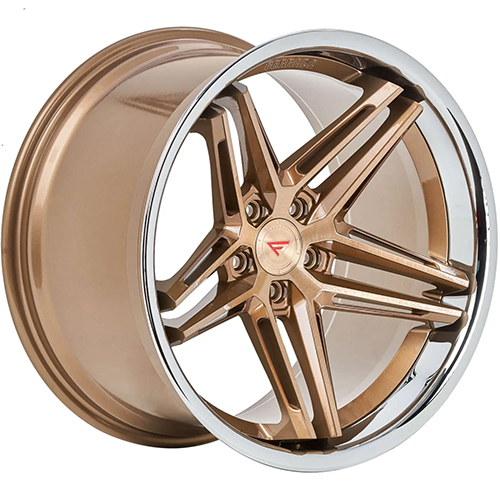 Ferrada CM1 Brushed Cobre With Bronze Polished Lip - Part Number CM1201155112BCP30 Ferrada CM1 Brushed Cobre With Bronze Polished Lip Photo