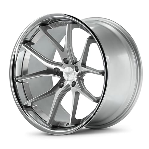 Ferrada FR2 Machined Silver W/ Chrome Lip Photo