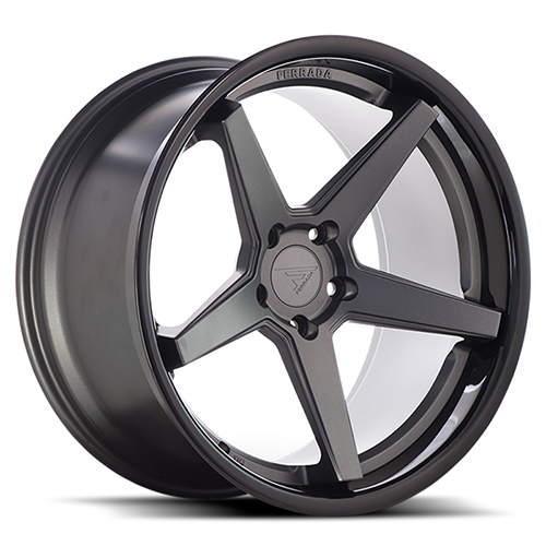 Ferrada FR3 Matte Black W/ Gloss Black Lip Photo