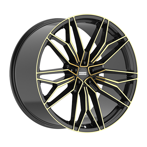 Fondmetal STC-23 Gloss Black With Gold Machined Tint - Part Number STC23-23105112P32GBGM Fondmetal STC-23 Gloss Black With Gold Machined Tint Photo
