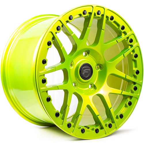 Forgestar F14 F85 Neon Green Beadlock - Part Number F28570022P45 Forgestar F14 F85 Neon Green Beadlock Photo